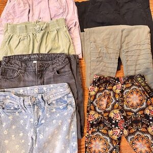 Girls size 7/8 Pants Lot of 7